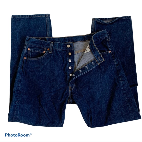 Levi’s 501 Button Fly Jeans W38 L34 - Picture 2 of 12